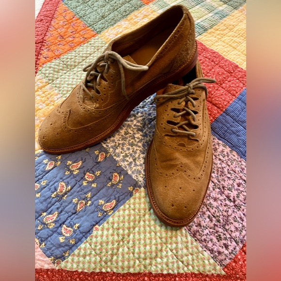 Cole Haan Other - Men’s Cole Han sz 13 suede tan wingtip shoes. Worn very little, no stains.